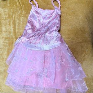 Wicked Glinda Pink Bubble Costume Dress – Child Size 4–6